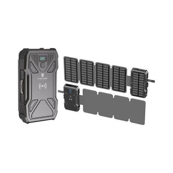 Viking Technology Viking-Power Bank LED-világítással, vezeték nélküli töltéssel és napelemmel, Power Delivery 22W/20000mAh TYR2 kép