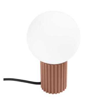 Világosbarna asztali lámpa üveg búrával (magasság 19 cm) Orbital – Sollux kép