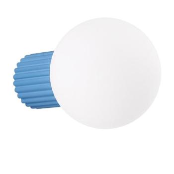 Világoskék opálüveg fali lámpa ø 12 cm Orbital – Sollux kép