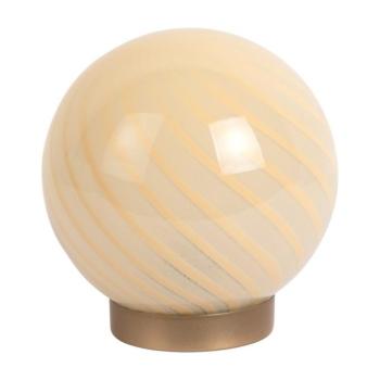 Világossárga asztali lámpa üveg búrával (magasság 17 cm) Summer Globe – Leitmotiv kép