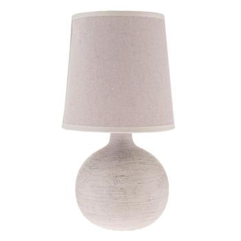 Világosszürke kerámia asztali lámpa textil búrával (magasság 29 cm) Bianca – Dakls kép