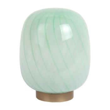 Világoszöld asztali lámpa üveg búrával (magasság 20 cm) Summer Globe – Leitmotiv