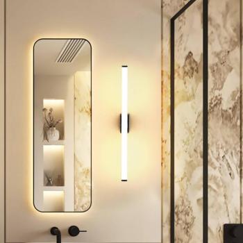 VINA S LED fali világítás, fekete, szélesség 40 cm, IP44, CCT kép