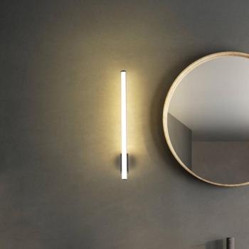 VINA UP M LED fali világítás, fekete, magasság 60 cm, IP44, CCT kép