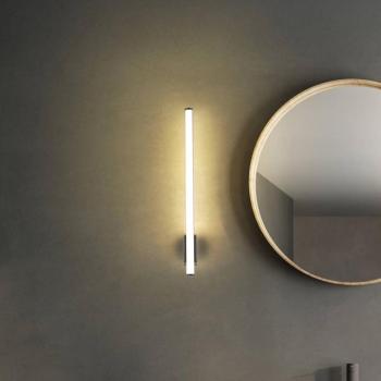 VINA UP M LED fali világítás, króm színű, magasság 60 cm, IP44 CCT kép
