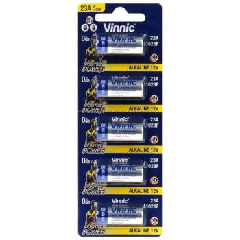 Vinnic alkáli elem 23A 23AE A23 V23GA MN21 LRV08 12V 5 db kép