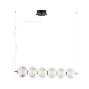 Viokef Lighting LED csillár zsinóron PELLUCID LED/23W/230V arany/átlátszó 4297800 kép