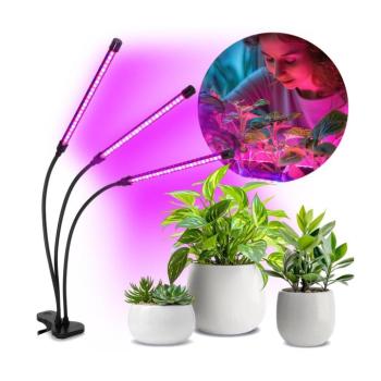 VITARO LED növénynevelő lámpa, állítható, 3x10W, fekete, klipessel KDSN00000082 kép