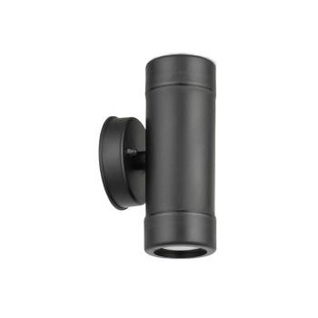 VITO VEGAS P1 kültéri fali lámpa, GU10 UP & DOWN, Φ80x160mm, IP44, műanyag, fekete 3230320 kép