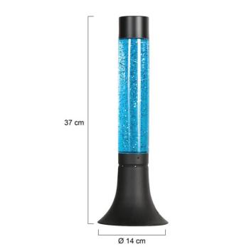 Volcan 4188 asztali lámpa, fekete, csillogó hatás, E14 kép