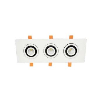VT, PAN-3, 3x5W, COB, 6000K, 220V, négyzet alakú, LED spotlámpa 2101220 VITO kép