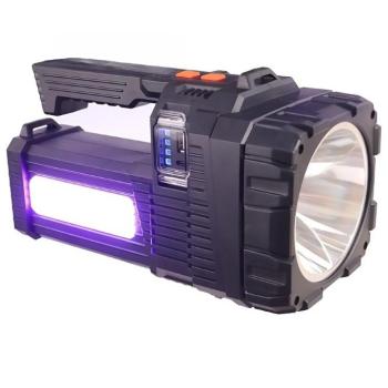 W5168-2 napelemes tölthető keresőlámpa – színszűrős, kemping- és vészvilágítással – 1000000 lumen (BBV) (G)