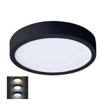 WD174-B - LED Mennyezeti lámpa LED/24W/230V 3000/4000/6000K fekete kerek WD174-B kép