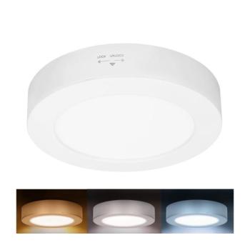 WD240-W - LED panel 2 az 1-ben, LED, 12 W, 230 V, 3000/4000/6000 K, Ø 17 cm, IP54, fehér WD240-W kép