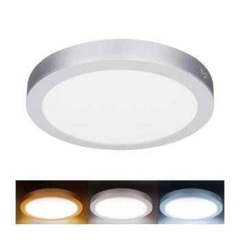 WD244-S - LED panel 2 az 1-ben 24W/230V 3000/4000/6000K átm. 30 cm IP54 ezüstszínű WD244-S