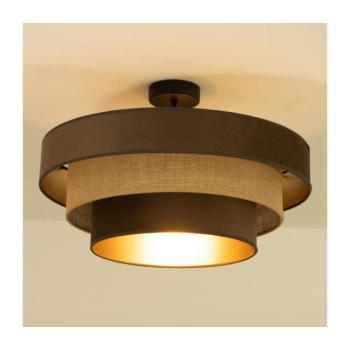 WENTA felületre szerelhető csillár, 1xE27/60W/230V, átmérő 50 cm, barna/juta H0842 kép