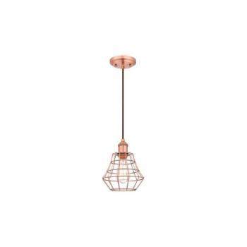 Westinghouse 6105240 - NATHAN függeszték zsinóron 1xE27/60W/230V, Ø 19 cm, rézszínű 6105240