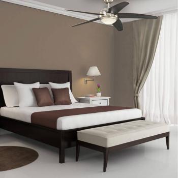 Westinghouse Bendan LED mennyezeti ventilátor, króm/fa, csendes kép