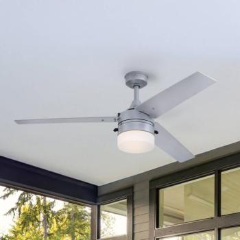 Westinghouse ventilátor, lámpa 7316540, ezüst/fekete, IP44 kép