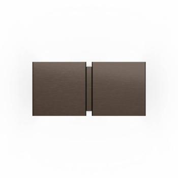 WEVER & DUCRÉ fali lámpa CG Square bronz, szélesség 21 cm, 2 izzós kép