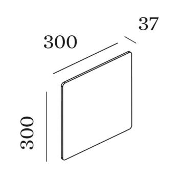 WEVER & DUCRÉ Miles 3.0 falburkolat 30x30 cm, márványfehér kép