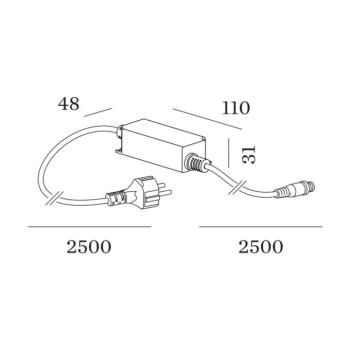 WEVER & DUCRÉ & Plug-and-Play vezérlő a GEO-hoz, 30 W, 24 V, IP67 kép