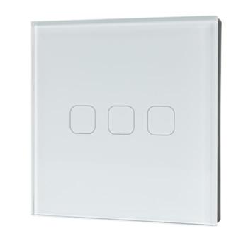 WI-FI SMART TOUCH EU 3 GANG 1 WAY SWITCH WHITE kép