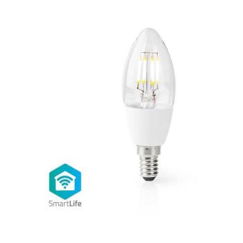 SmartLife LED izzó | Wi-Fi | E14 | 400 lm | 5 W | Meleg Fehér | 2700 K | Üveg | Android™ / IOS | Gyertya | 1 db kép