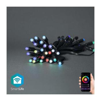 WIFILP01C48 - LED RGB Kültéri karácsonyi lánc 48xLED 13,8m IP65 Wi-Fi Tuya WIFILP01C48 kép