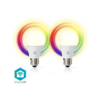 WIFILRC20E27 - SZETT 2xLED RGBW dimmelhető izzó E27/9W Wi-Fi 2700-6500K WIFILRC20E27 kép