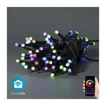 WIFILX01C42-LED RGB kültéri fényfüzér, 42 db LED, 8 üzemmód, 8 m hosszú, IP65, Wi-Fi Tuya WIFILX01C42 kép