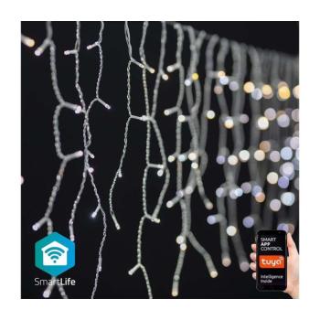 WIFILXC04W250 - LED Karácsonyi függöny 240xLED/11 funkció 8m IP65 Wi-Fi Tuya WIFILXC04W250 kép