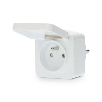 WIFIPO130EWT - Okos konnektor 3680W/230V/ Type E/16A Wi-Fi Tuya IP44 WIFIPO130EWT kép