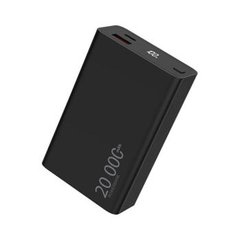 Winner Group - Power Bank kijelzővel 20000 mAh 20W Power Delivery fekete WINPOWER20000 kép