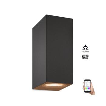 WiZ -LED RGBW Dimmelhető fali lámpa UP&DOWN 2xGU10/4,7W/230V fekete Wi-Fi 8719514554610 kép