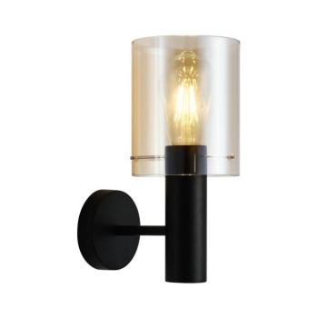 WL-5581-1A-BK+AMB - Fali lámpa SARDO 1xE27/40W/230V fekete/arany WL-5581-1A-BK+AMB