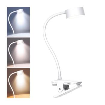 WO3001-W- LED Dimmelhető flexibilis lámpa klipsszel LED/2W/5V 3000/4000/6500K fehér WO3001-W kép