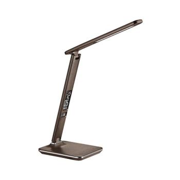 WO45-H - LED kijelzős asztali lámpa LED/9W/230V barna WO45-H