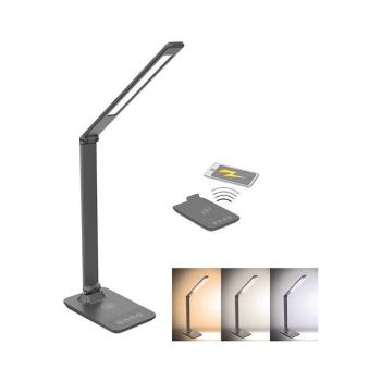 WO55-G - LED Szabályozható asztali lámpa vezeték nélkül tölthető LED/10W/100-240V szürke WO55-G kép
