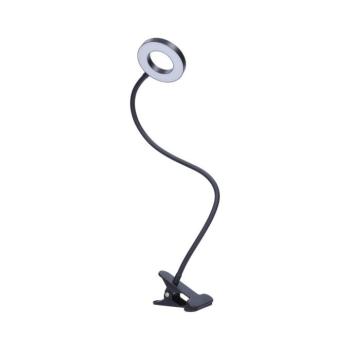 WO66-B- LED dimmelhető csíptetős asztali lámpa LED/8W/230V 3000/4000/5000K fekete WO66-B kép