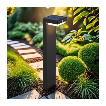 WO7202 - Palermo LED napelemes lámpa szenzorral, 5W, 2000mAh, IP54, feke WO7202