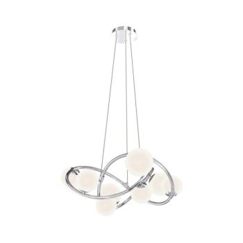Wofi 7014-807 - LED Csillár zsinóron NANCY 8xG9/3,5W/230V fényezett króm 7014-807 kép