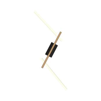 Wofi 7021-306- LED Dimmelhető fali lámpa RIMINI LED/40W/230V barna/fekete 7021-306 kép