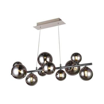 Wofi 6014.10.24.9000 - VILLA LED csillár 10xG9/3W/230V fekete/krom 6014.10.24.9000 kép