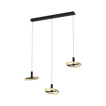 Wofi 7016-304 - LED Dimmelhető csillár zsinóron BREST LED/26W/230V fekete/arany 7016-304 kép