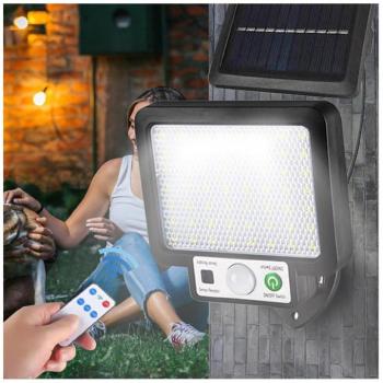 Worth Air W-780-7 mozgásérzékelős, falra szerelhető kültéri szolár lámpa – különálló napelemmel rendelkezik – 120W (BBV) kép