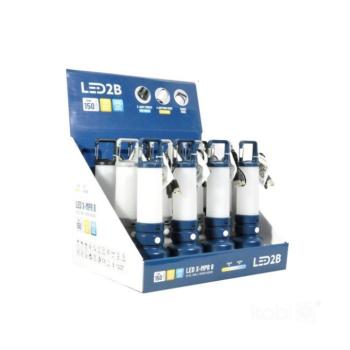 X-MPR 8 LED zseblámpa 3000K+ 6000K LED2B, hideg fehér, 150lm, 5V, KOBI-004315 kép