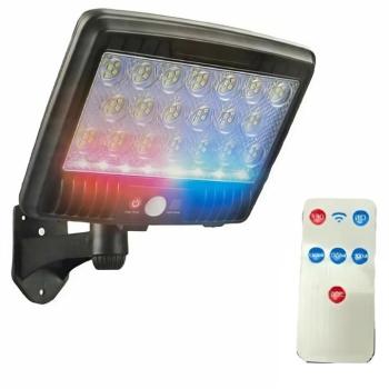 XG-T31 napelemes RGB + Fehér LED lámpa – mozgásérzékelős, távirányítós, kültéri világítás (BBV) kép