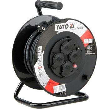 YATO dobhosszabbító kábel 4 foglalatos IP44 16A 30 m kép