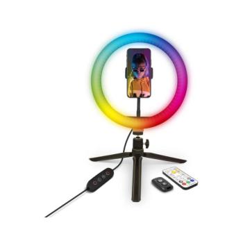 Yenkee - LED RGB Dimmelhető lámpa állvánnyal és tartóval a vloggáshoz LED/5V + távirányító 30019043